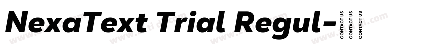 NexaText Trial Regul字体转换 NexaText Trial Regul字体转换